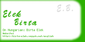 elek birta business card